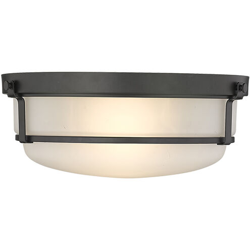 Arlson 2 Light 13 inch Matte Black Indoor Flushmount Ceiling Light